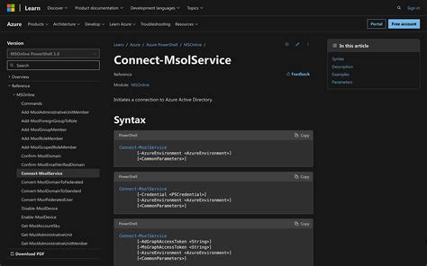 connect msolservice|connect msolservice token.